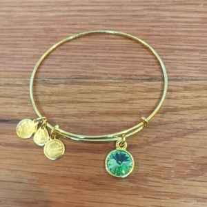 Alex & Ani AUGUST birthstone PERIDOT Bangle